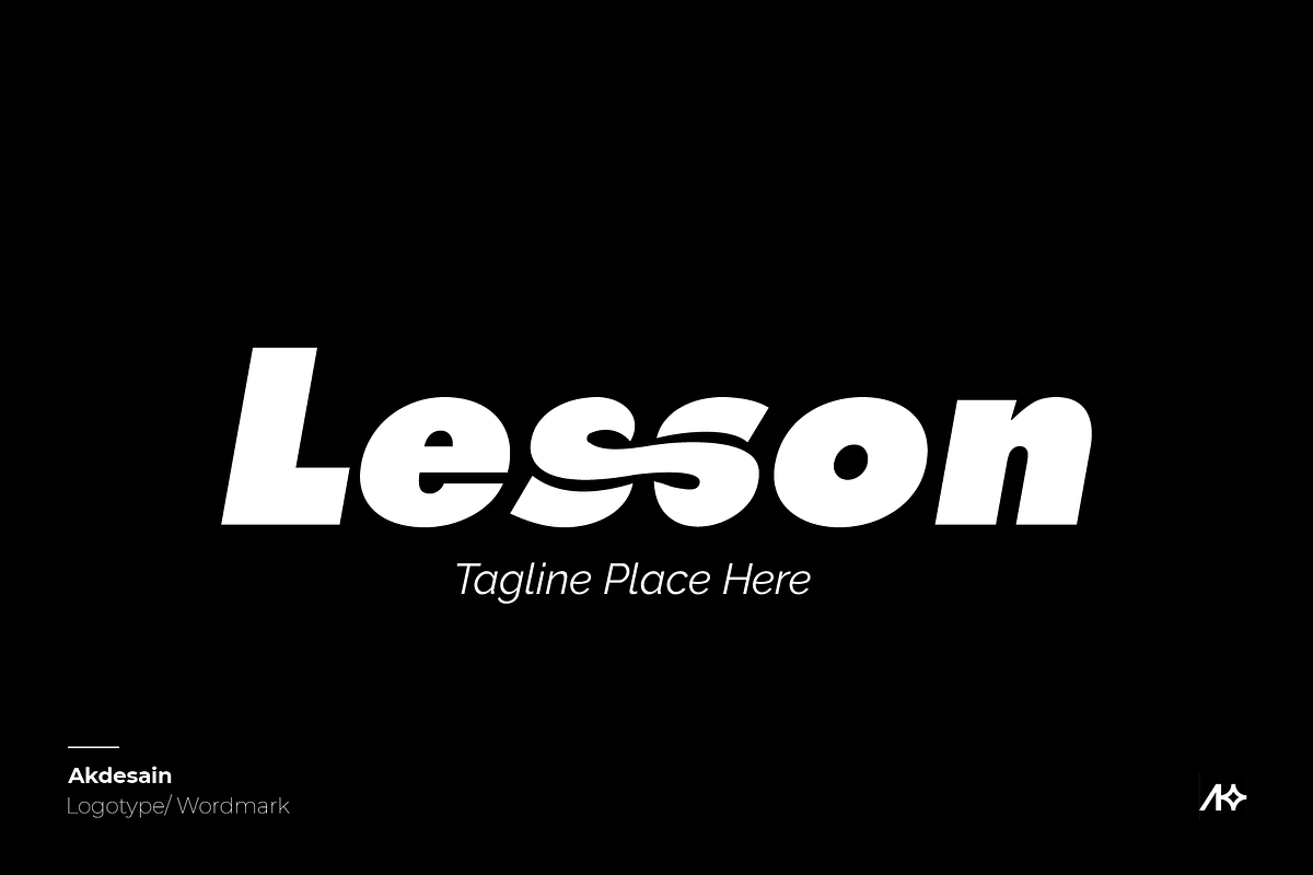 Lesson Wordmark Logo, a Branding & Logo Template by Akdesain