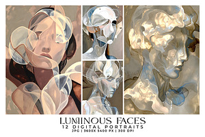 Luminous Faces, a Person Illustration by Digital Art Creations