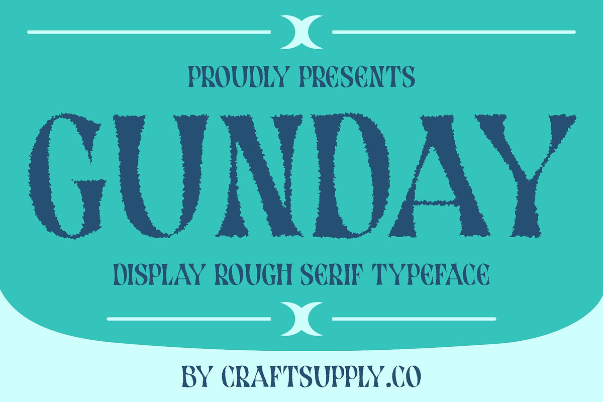 Gunday Rough, a Serif Font by Craft Supply Co. (Photo 1 of 8)