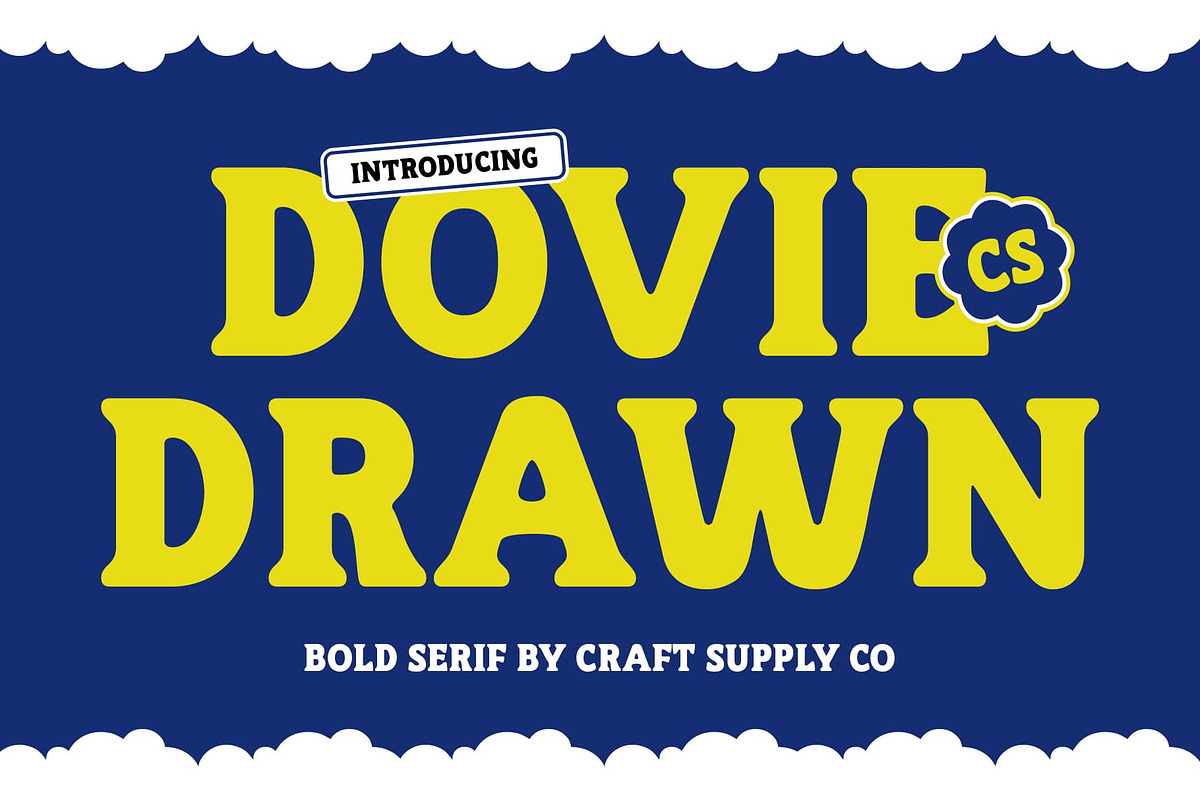 CS Dovie Drawn, a Serif Font by Craft Supply Co. (Photo 1 of 8)