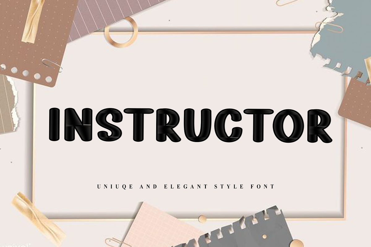 Instructor, a Script Font by InermediaSTUDIO (Photo 1 of 8)