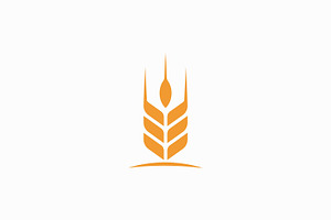 Wheat Logo Agriculture Farm Nature, a Branding & Logo Template by Signatoro