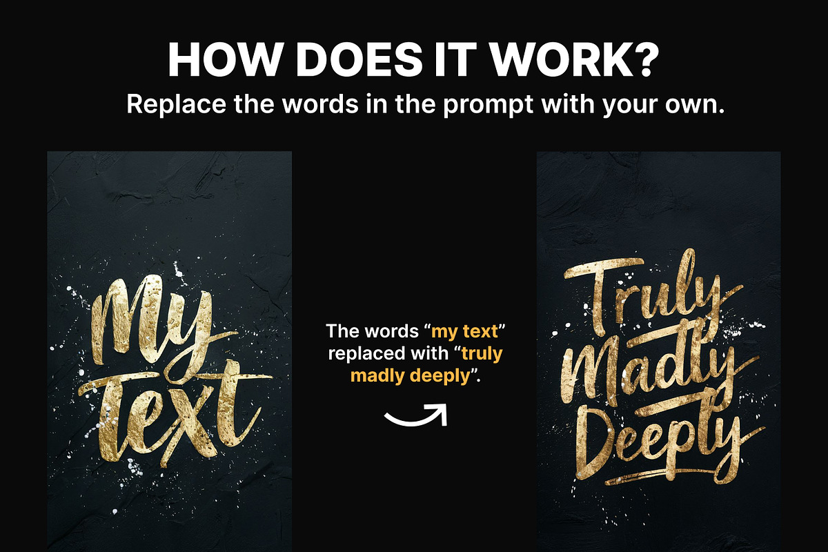 Ideogram Text Style AI Art Prompt, an Illustration by Sevenstyles (Photo 2 of 2)