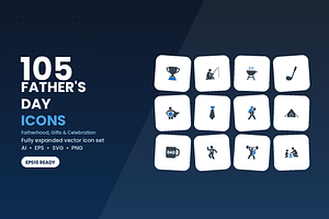 105 Father's Day Icons, a Duotone Icon by Symbolic Language