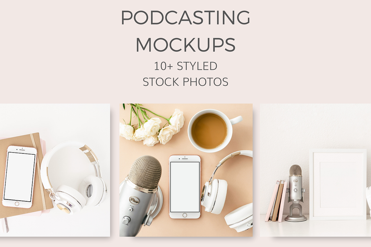 Podcasting Mockups (10+ Styled Image, an iPhone Mockup by Ivory Mix (Photo 1 of 2)