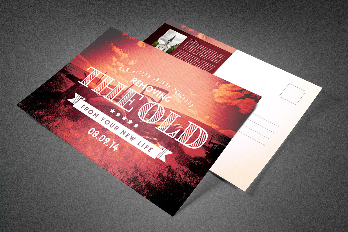 Removing the Old Church Postcard, a Card Template by loswl (Photo 1 of 2)
