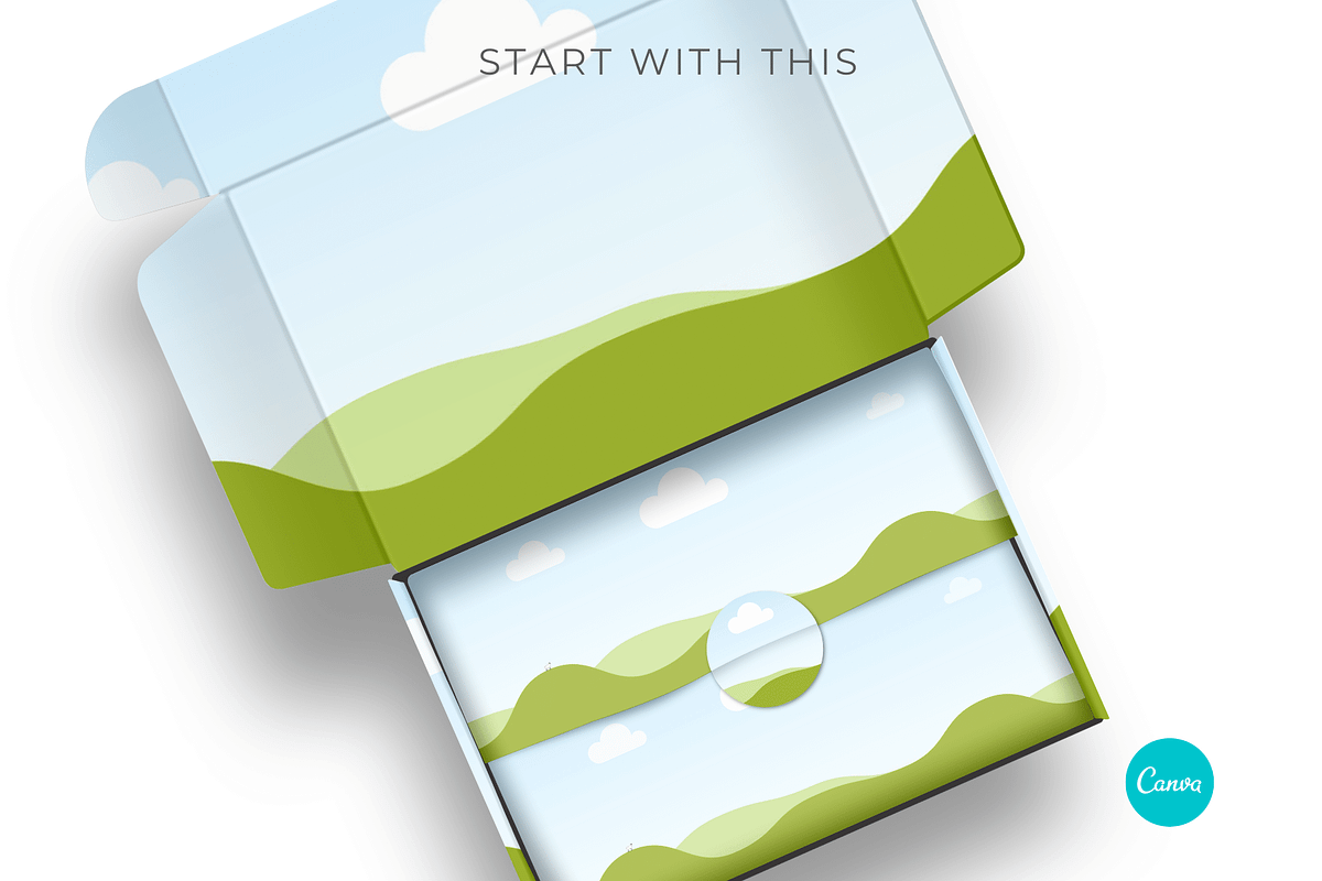 Mailer Box Mockup for Canva, a Packaging Mockup by Mockup Scene (Photo 14 of 17)