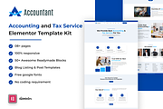 Accountant Elementor Kit, a WordPress Template by Techeshta Solutions (Thumbnail 1 of 6)