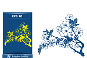 Elegant Blossom Vector Design, a Work Illustration by CarWrap design (Thumbnail 2 of 3)