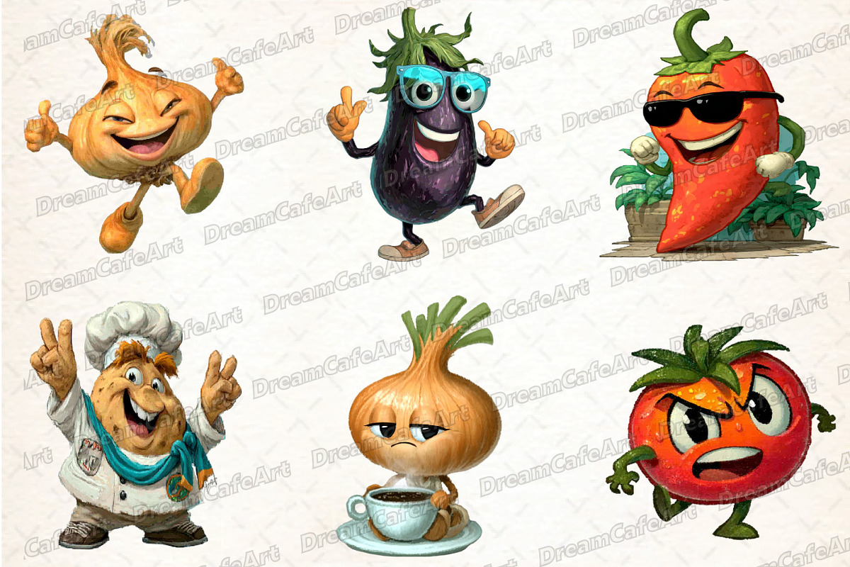 Funny Vegetable Italian Brainrot, an Illustration by DreamCafeArt (Photo 8 of 8)