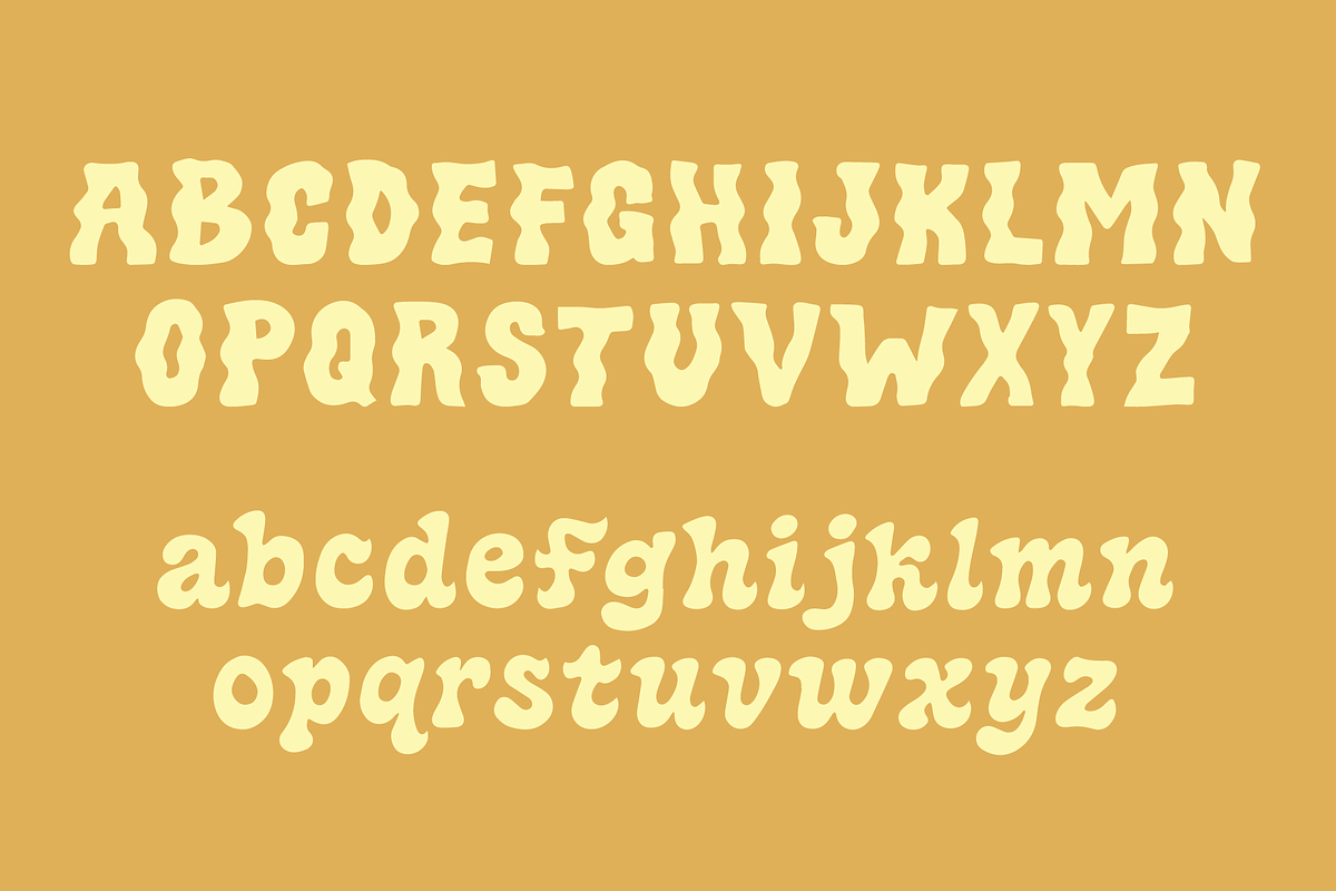 Sunbleach - a wavy display font, a Font by Press & Pen (Photo 6 of 6)