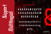 Swords Clover - Modern Blackletter, a Blackletter Font by Dhabee (Thumbnail 5 of 15)