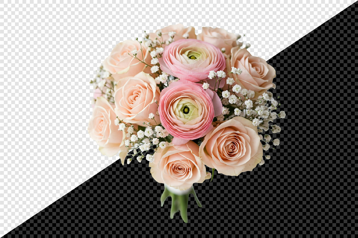 Blush Watercolor Floral Elements, an Illustration by Creative Art (Photo 8 of 9)