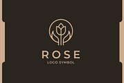 Beauty Rose Line Logo Design, a Branding & Logo Template by Agung_cs (Thumbnail 3 of 3)