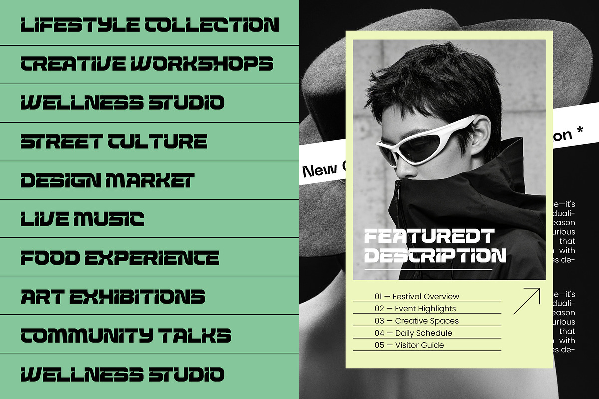 Vision Horizon Futuristic Display, a Sans Serif Font by timelesstype.co (Photo 8 of 10)