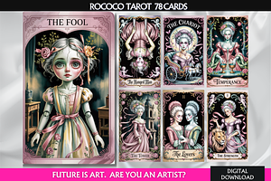 Gothic Pink Tarot Cards Deck