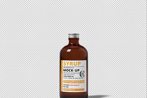 Syrup Bottle Mock-Up