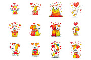 Whimsical Valentines Day Dogs, a Graphic by CitraGraphics (Thumbnail 2 of 4)