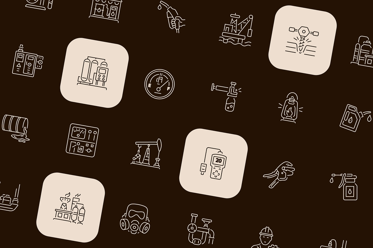 Animated Oil Industry Icon Set, an Outline Icon by Prosymbols (Photo 3 of 4)