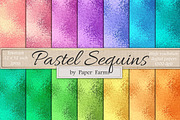 Pastel sequins backgrounds, a Texture Graphic by Paper Farms (Thumbnail 1 of 2)