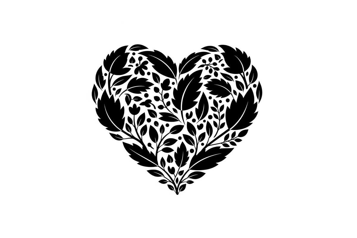 Floral Heart Silhouette Bundle, an Illustration by Designs_River (Photo 22 of 31)