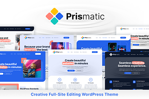 Prismatic - Creative Agency, a WordPress Template by IntellaSoft