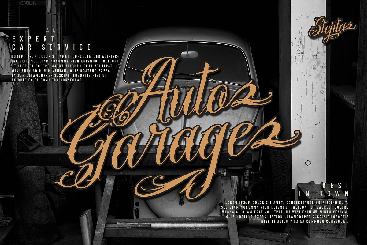 Stejita | Tattoo Script Font, a Script Font by Denustudios (Photo 9 of 14)