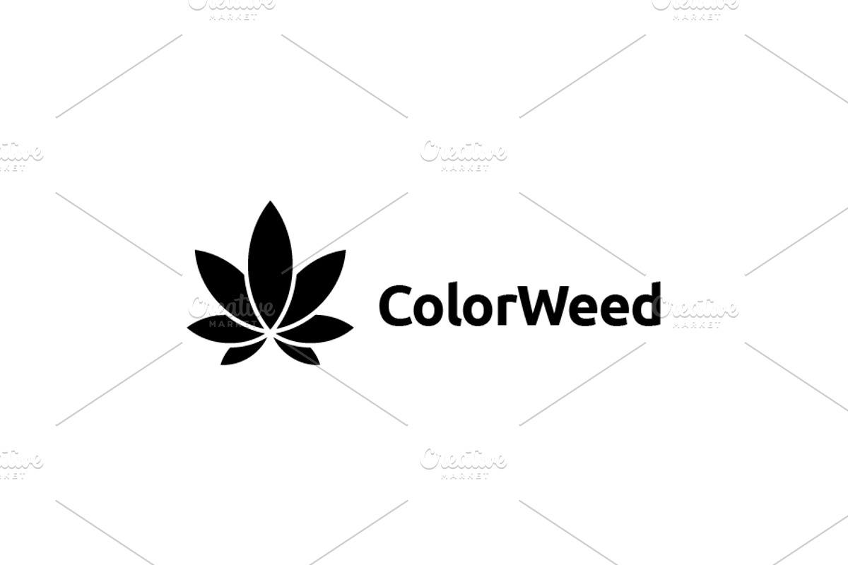 Color Weed / Marijuana / Cannabis, a Branding & Logo Template by bvcreates (Photo 6 of 8)