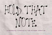 Hold That Note Dotted Display Font, a Handwritten Font by The October Creative (Thumbnail 1 of 8)