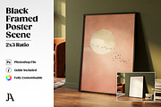 Black Framed Poster 2x3 PSD Mockup, a Household Mockup by Julian Adams (Thumbnail 1 of 3)