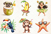 Hawaiian Summer Sublimation Clipart, a Seasonal Illustration by Rose Art (Thumbnail 3 of 4)