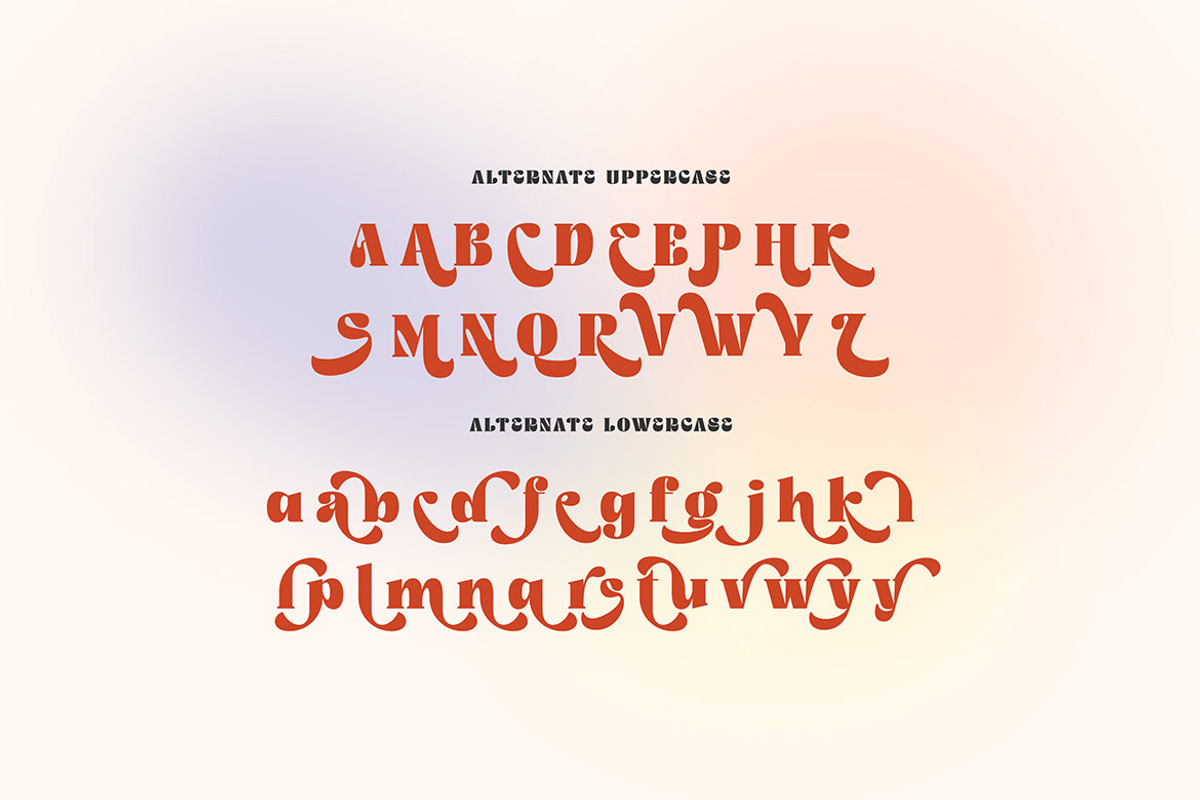 Rengise Rengise Groovy Serif, a Serif Font by Cruzine (Photo 6 of 8)