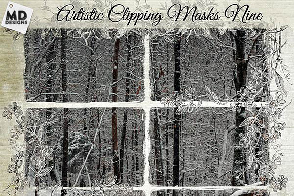 Artistic Clipping Masks Set 9 preview 5