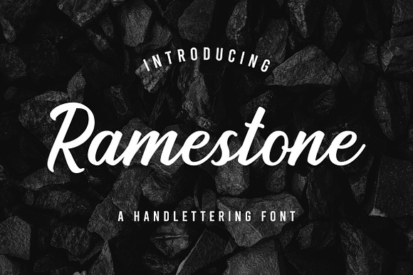 Ramestone - Handlettering Font preview 7