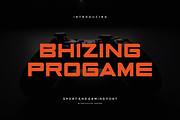 Bhizing Progame - Font, a Sans Serif Font by artchiles_design (Thumbnail 1 of 5)