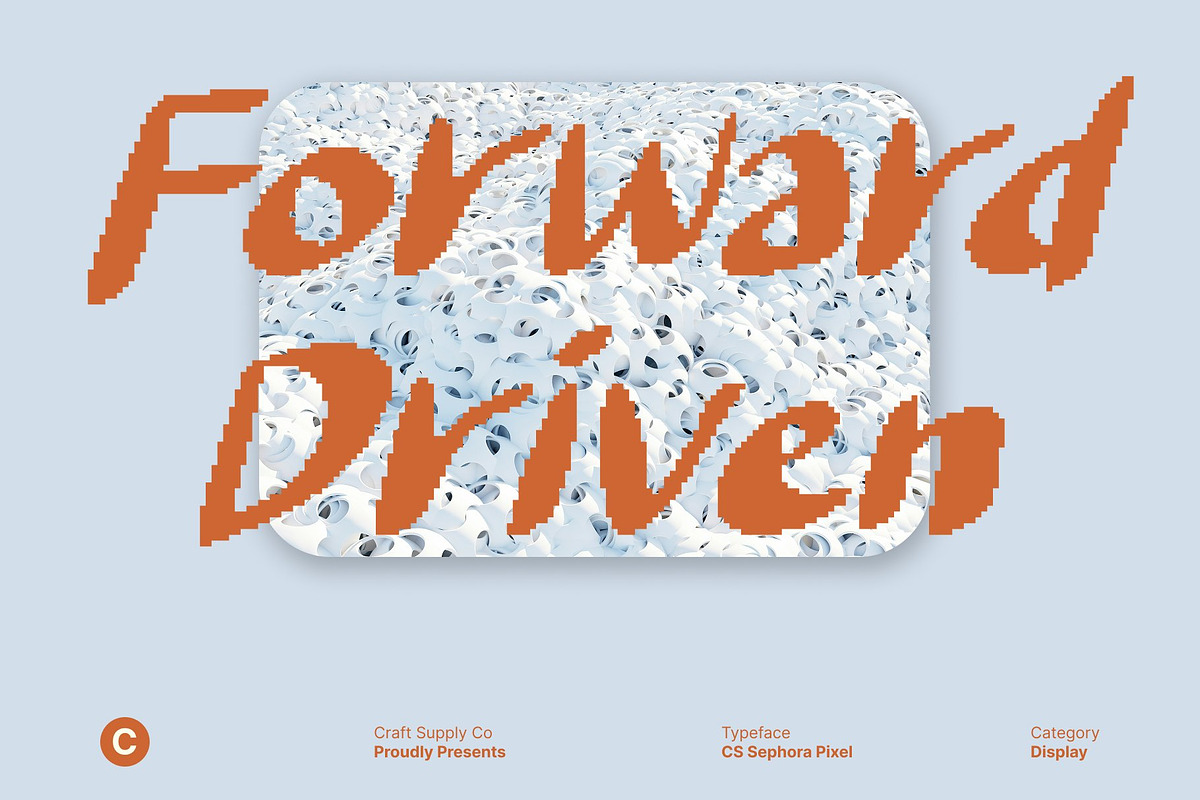 CS Sephora Pixel, a Handwritten Font by Craft Supply Co. (Photo 2 of 8)