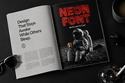 Neon Lights Font, a Sans Serif Font by Handmadefont (Thumbnail 11 of 16)