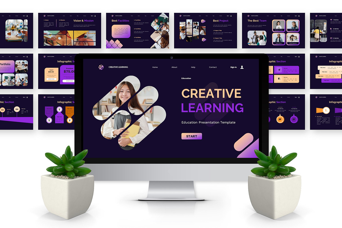Creative Learning - Education PPT, a Presentation Template by Deepslide Studio (Photo 6 of 6)