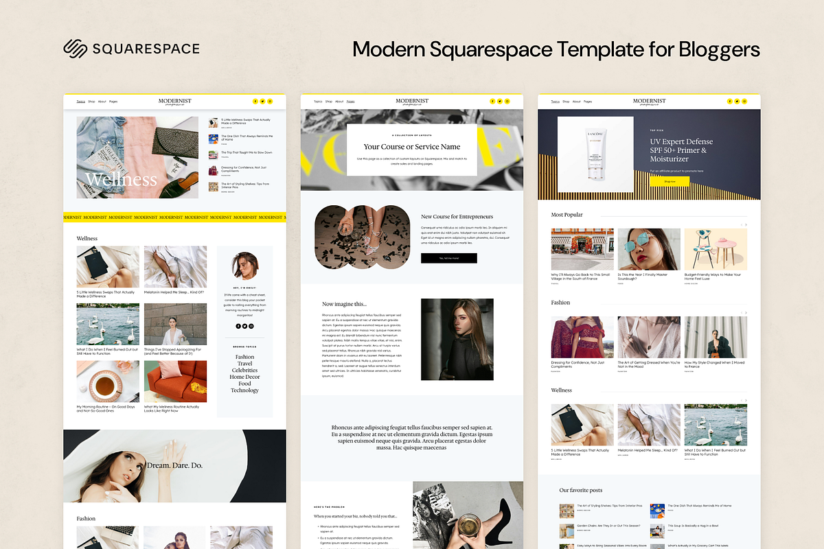 Squarespace Template: Modernist, a Squarespace Template by Applet Studio (Photo 2 of 6)