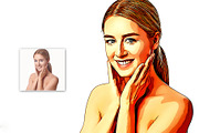 Premium Cartoon Oil Paint, an Action Add-On by U_Design (Thumbnail 2 of 11)
