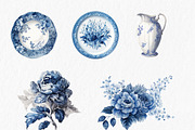 Blue and white porcelain Watercolor, an Object Graphic by MyLittleMeow (Thumbnail 3 of 6)