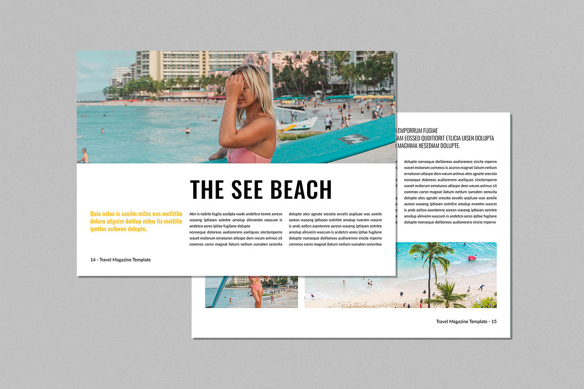 Travel Magazine Template, a Magazine Template by ElvinPrint (Photo 6 of 7)