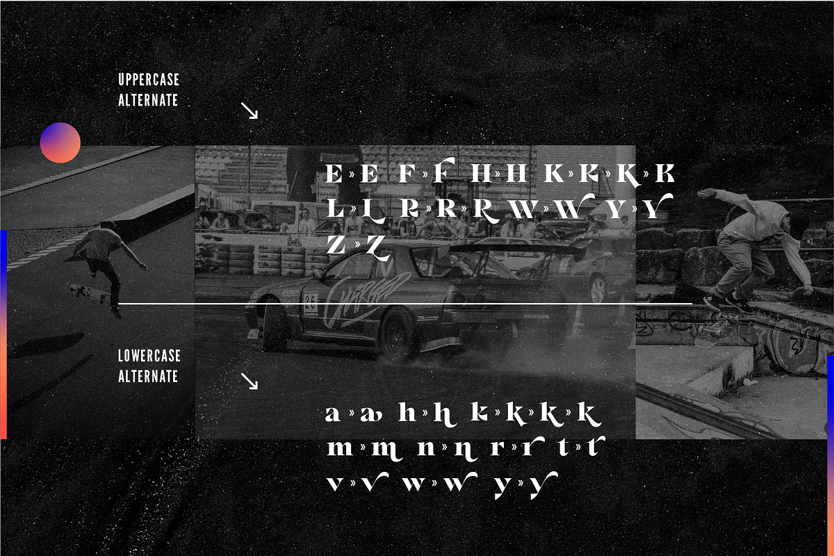 RF Lourney Serif Display + Extra, a Serif Font by Unfutur Labs (Photo 6 of 10)