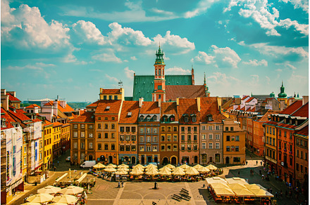 Market square in Warsaw, an Architecture Photo by Nature and travel