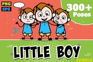 Little Boy ~ Cartoon Character Set