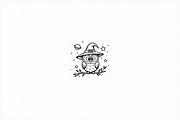 Halloween Coloring Book Set Pack, an Illustration by Creativeshirt (Thumbnail 17 of 19)