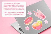 Cute Food Clipart, Kawaii Collection, a Food Illustration by InkPrintsTattoo (Thumbnail 3 of 4)