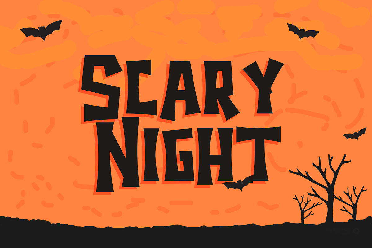 Halloween Scary Spooky Font, a Font by TrimStudio (Photo 2 of 5)