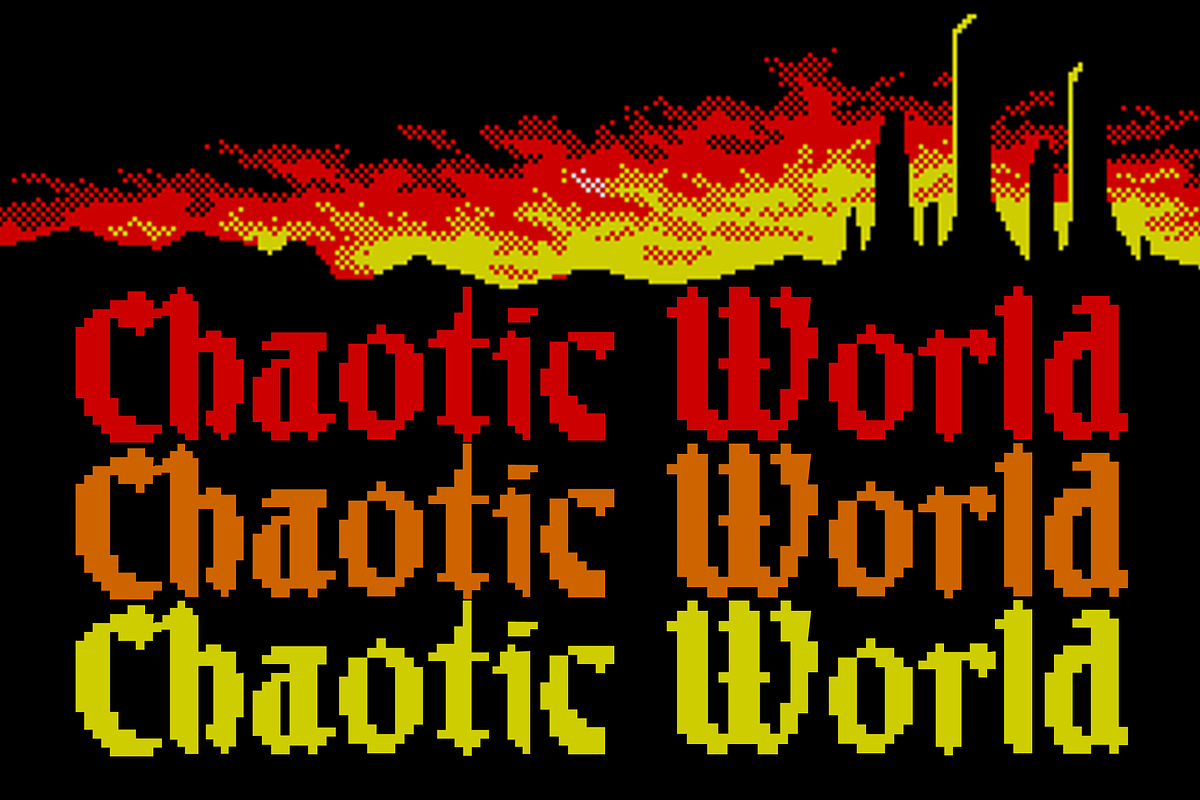 Blackbit Pixelated Blackletter Font, a Blackletter Font by Angin Studio (Photo 9 of 15)