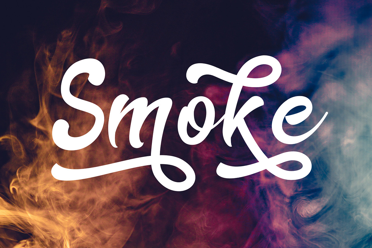 The Rainbow modern calligraphy font preview 5